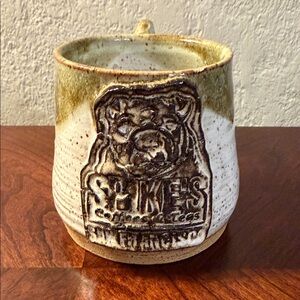 Vintage SPIKE’S Coffee San Francisco Stoneware 12 oz Mug  Bulldog Logo 70s 80s